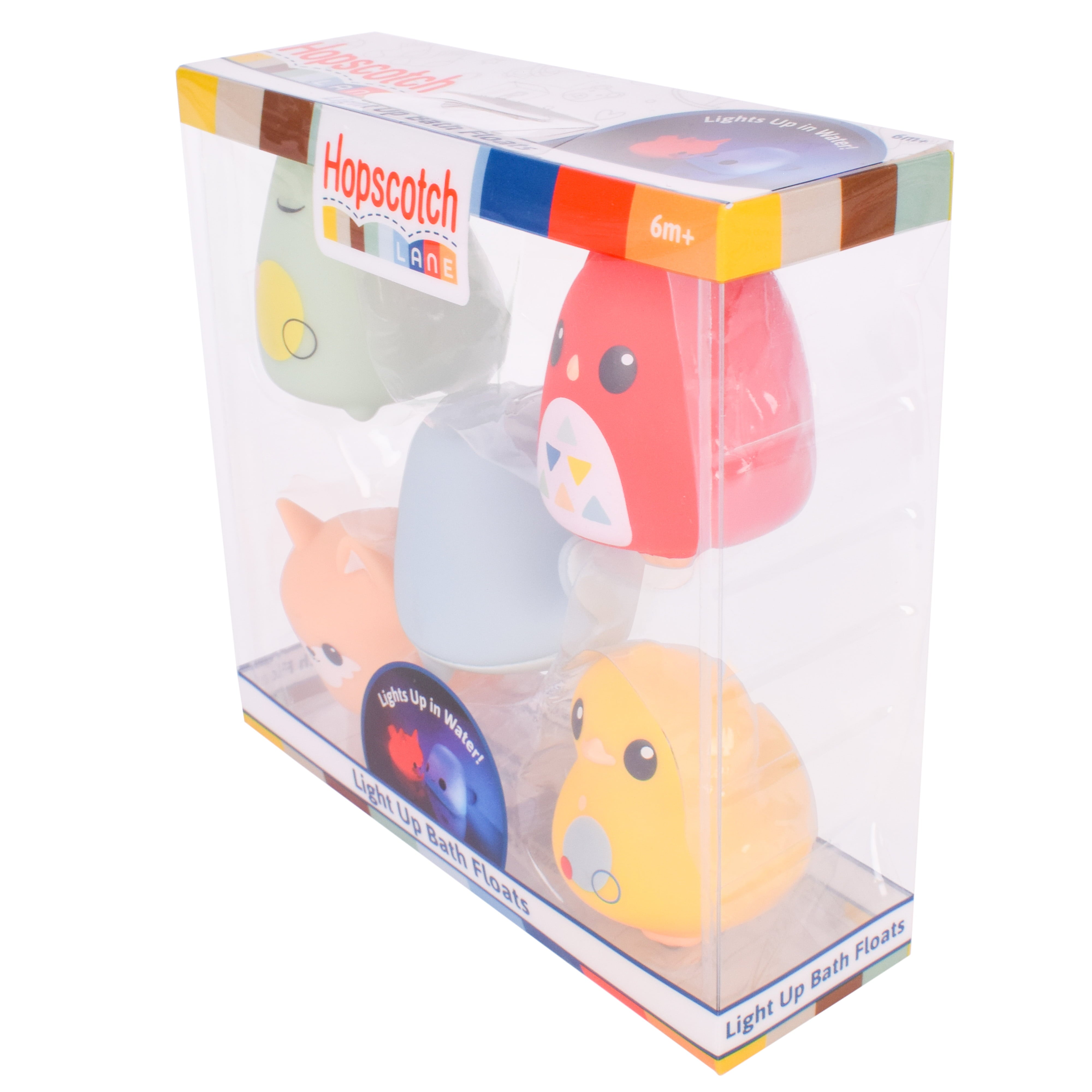 Hopscotch Lane 5 Pack Light Up Animal Bath Toys | Baby and Toddler 6 Months and Older， Unisex