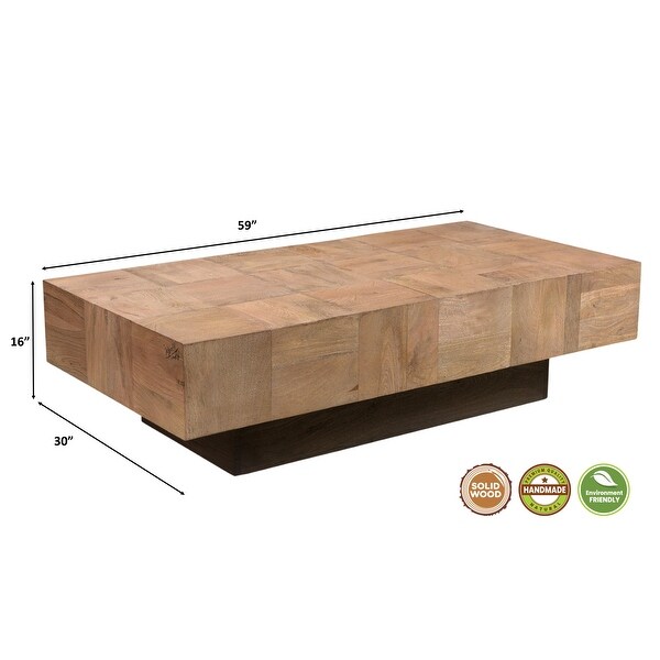 Caden Modern Solid Wood Coffee Table