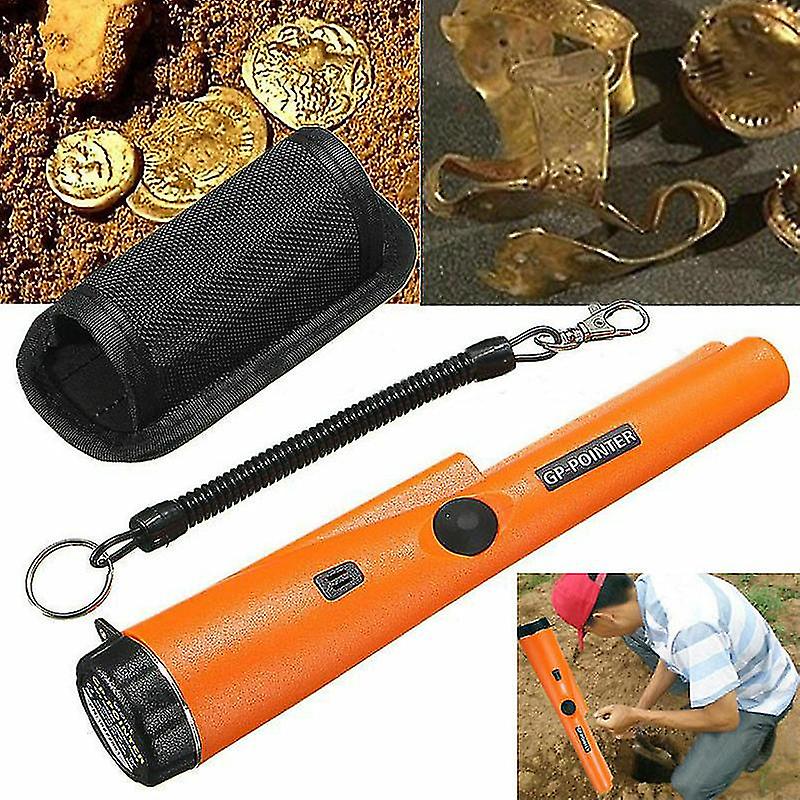 Miman Handheld Metal Detector 360 Side Detection With Led Pinpoint Metal Detector Scanner， Yellow， 230 X 40 X 40 Mm