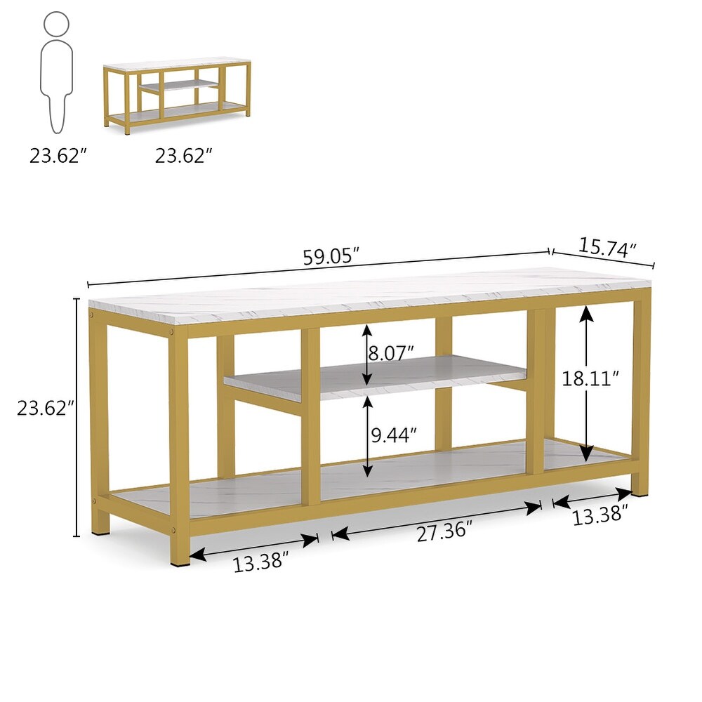 3 Tier TV Console for TVs Up to 60\