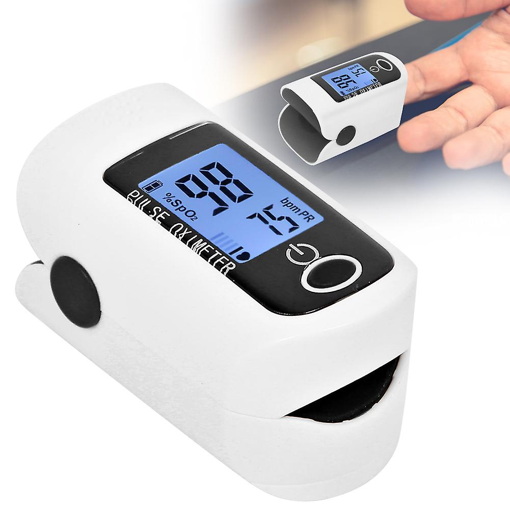 Portable Fingertip Pulse Oximeter Blood Oxygen Saturation Pulse Rate Monitor Detectorblack