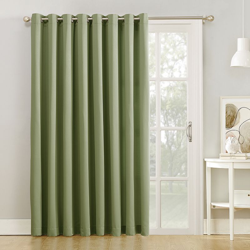 Sun Zero Gramercy Room Darkening Patio Door Curtain Panel