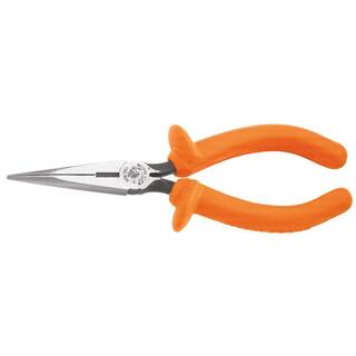 Klein Tools 7 in. Insulated Long Nose Side Cutting Pliers D203-7-INS