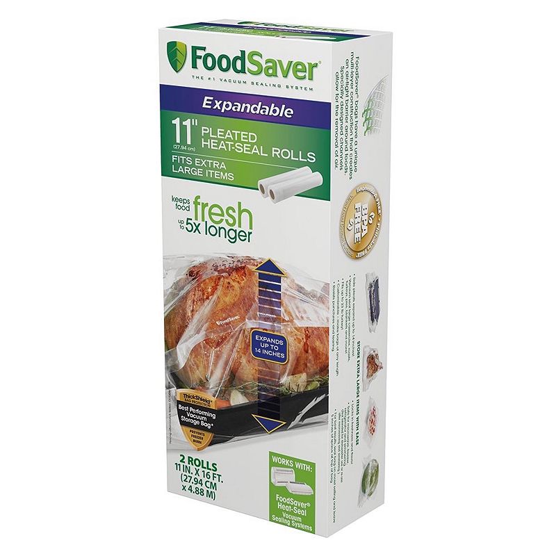 FoodSaver 11 x 16 Expandable Vacuum Seal Rolls 2-pk.