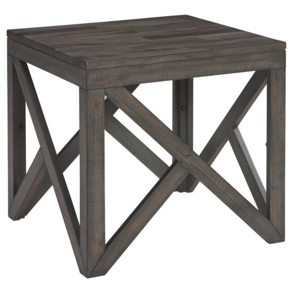 Haroflyn Gray Contemporary End Table