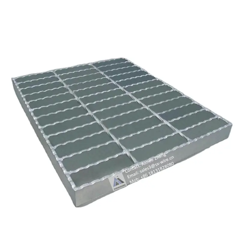 Hot DIP Galvanized Steel Grating Covers Steel Gratings for Stair Trend and Metal Building Construction Materials