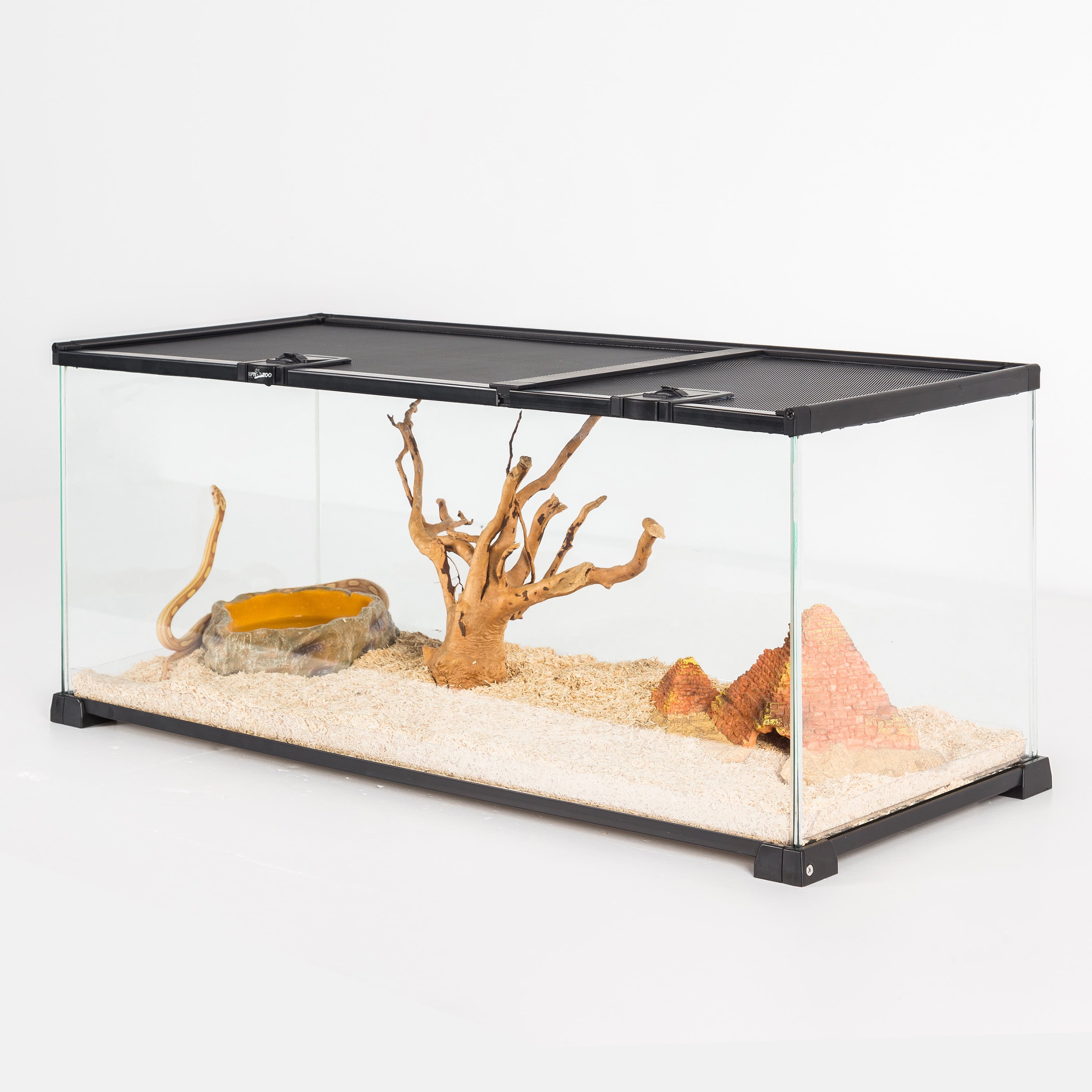 GUZZLO 20 Gallon Glass Terrarium with PVC Tray