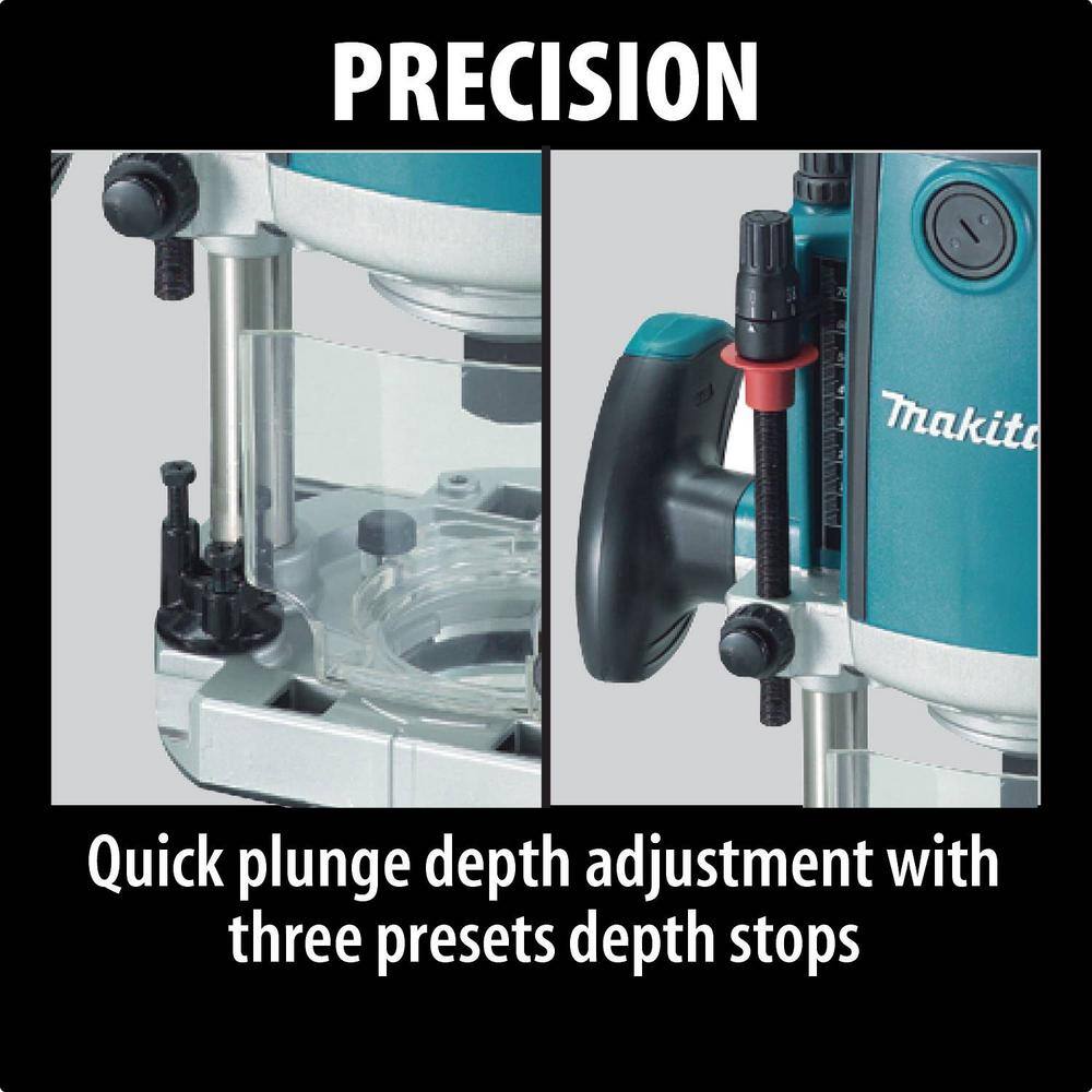 Makita 15-Amp 3-14 HP Corded Plunge Router RP1800