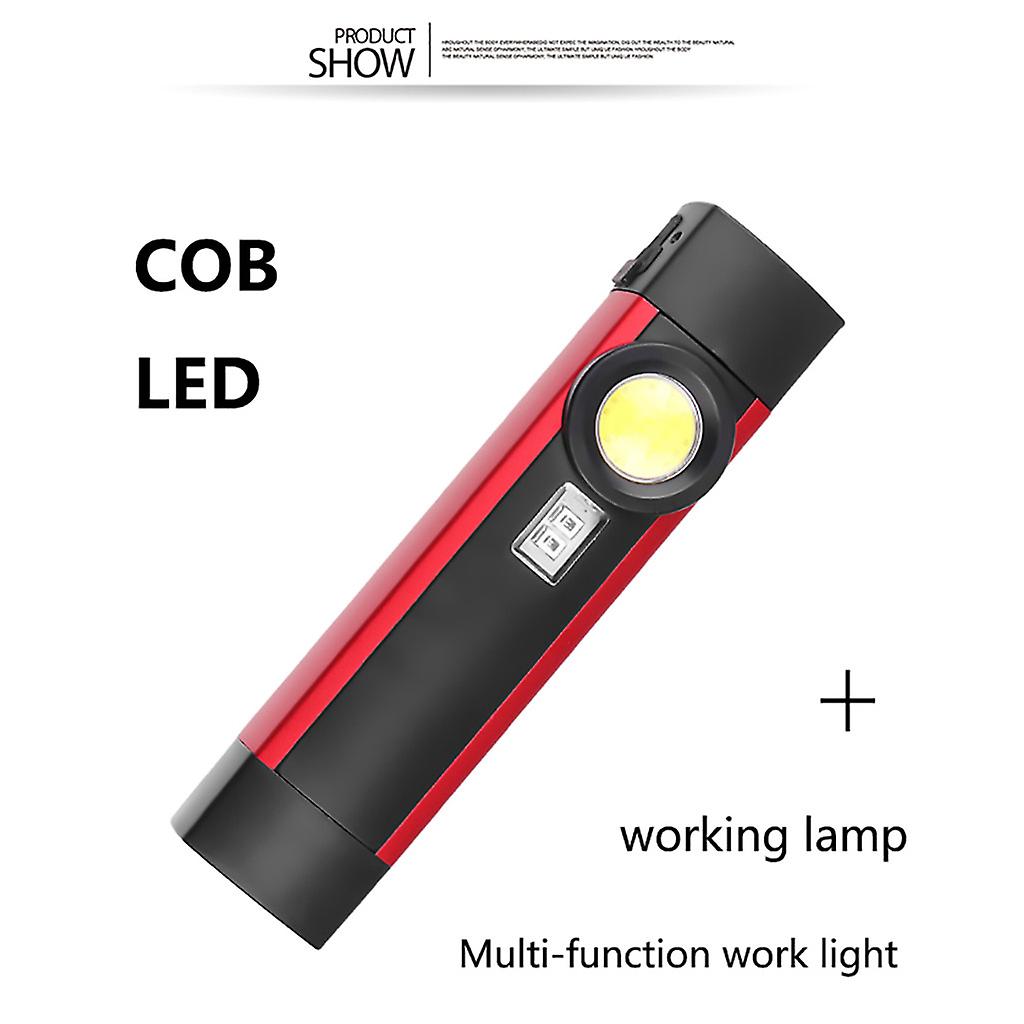 Xpe+cob Led+395 Purple Light Flashlight Usb Rechargeable Led Work Light Magnetic Work Light For Emergency Car Repairing