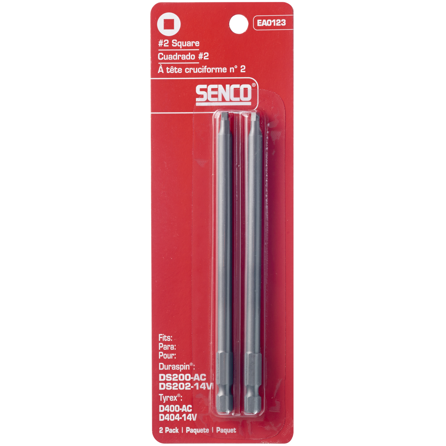 Senco Duraspin Square #2 X 5 in. L Driver Bit Steel 2 pk