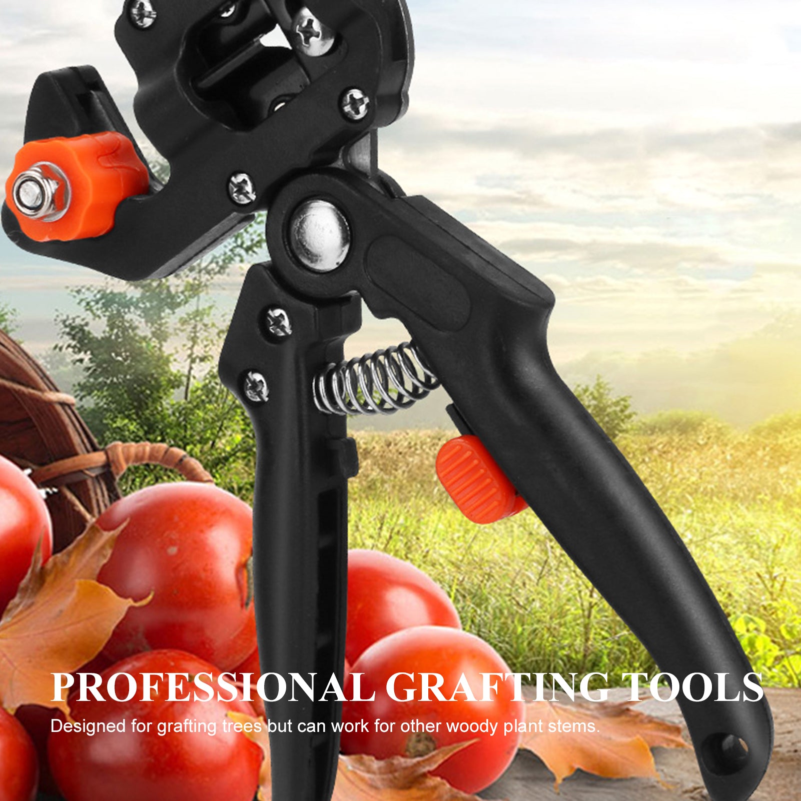 Tomfoto Professional Grafting Tools Grafter Pruner Kit Garden Fruit Tree Pruning Grafting Shears 2 in 1 Scissors Cutting Tool Kit Set with Replaceable