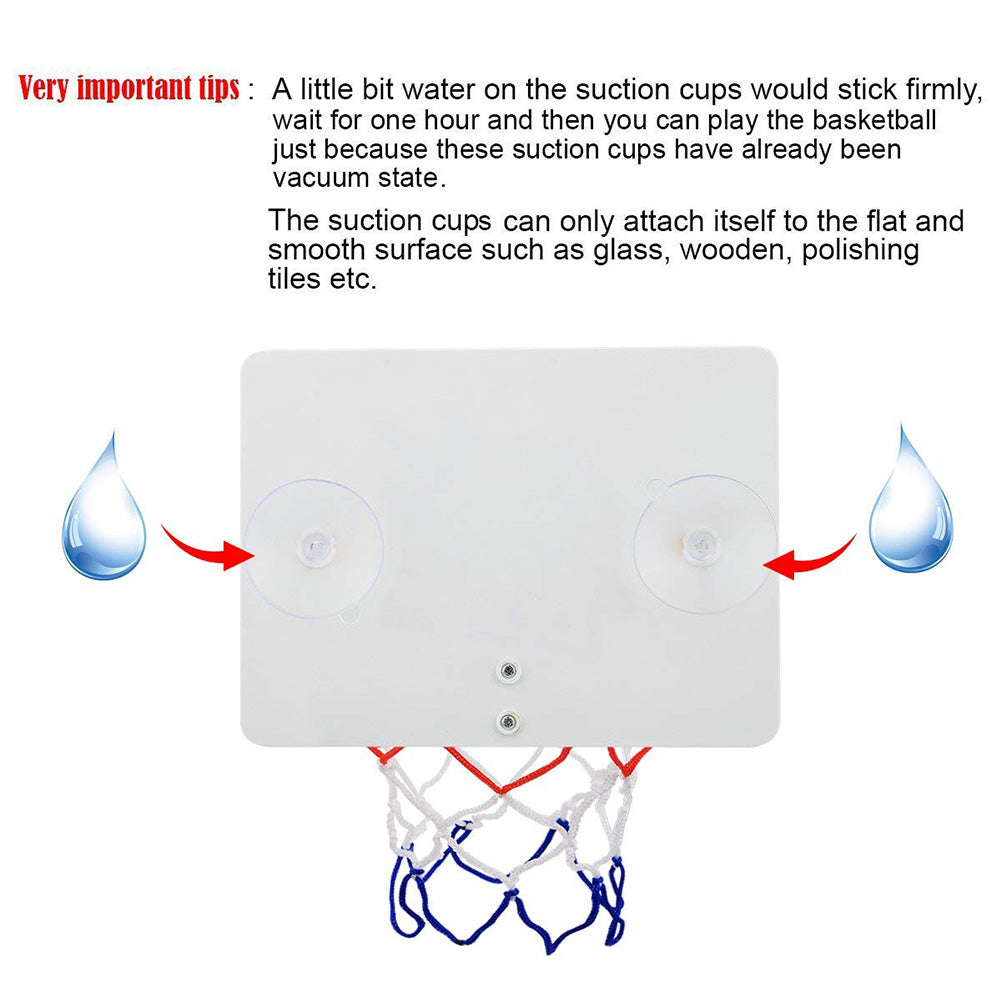 New Children Kids Mini Basketball Hoop Toys Suck Wall-Mounted Stand with Pump Sport Toy Set