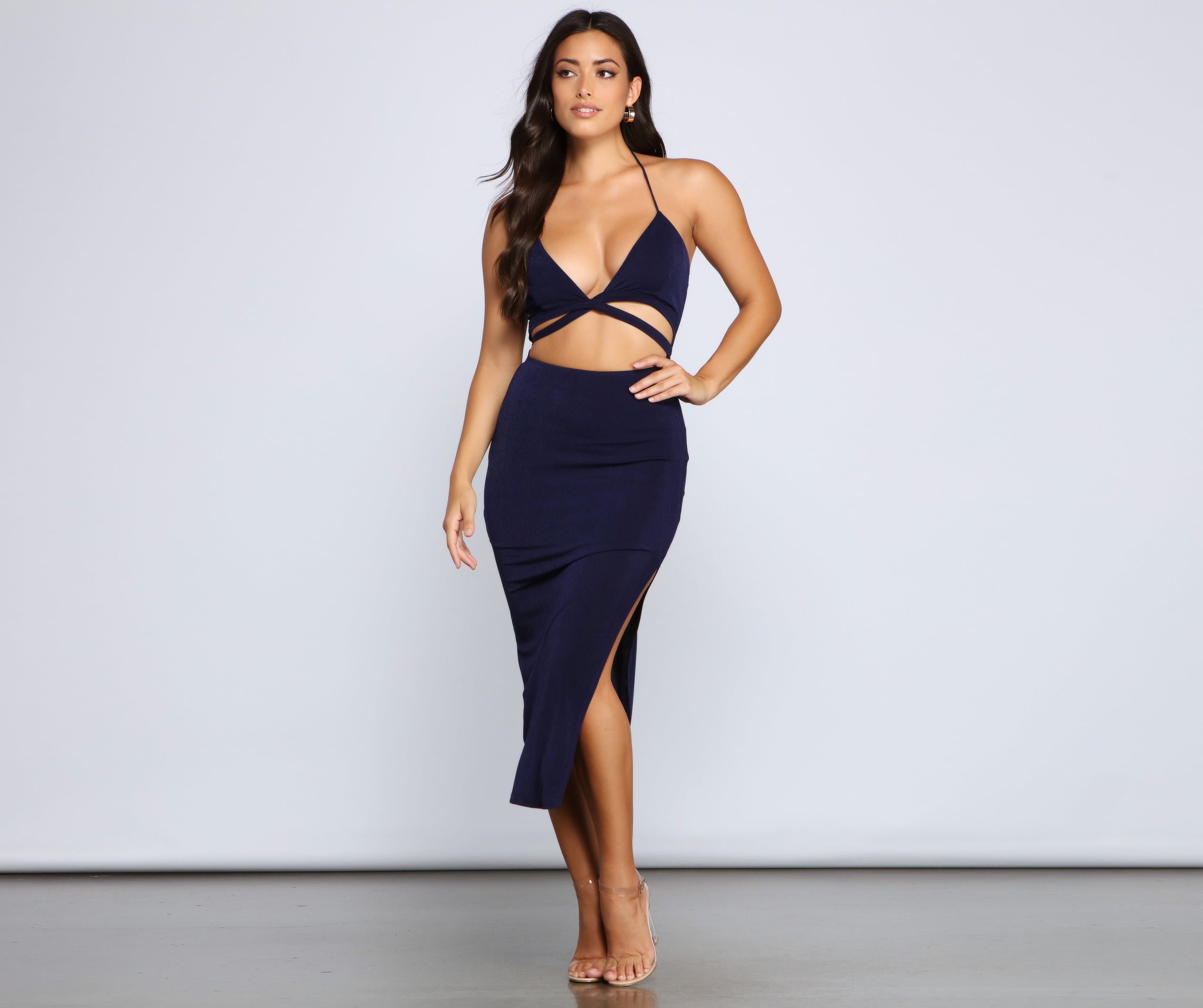 Major Stunner Cutout Midi Dress