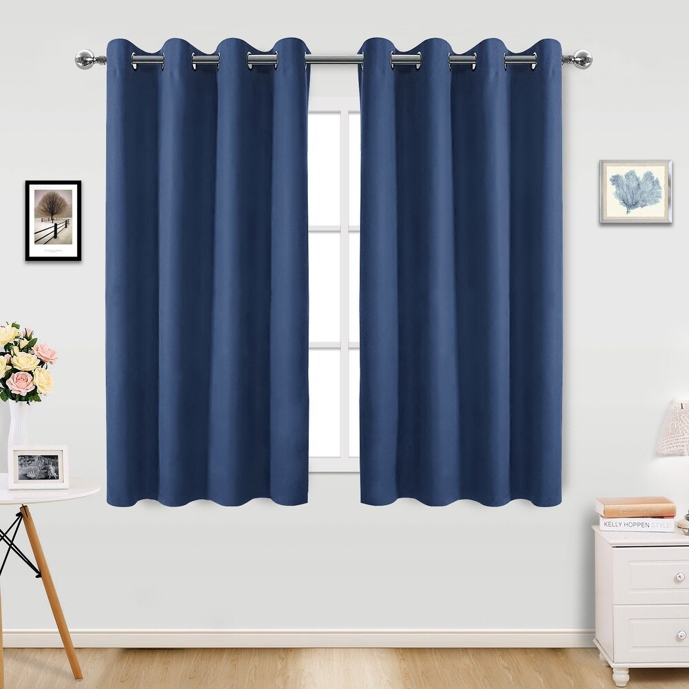 Pro Space Insulated Thermal Blackout Grommet Top Curtain Solid Room Window Drape (1 Panel)