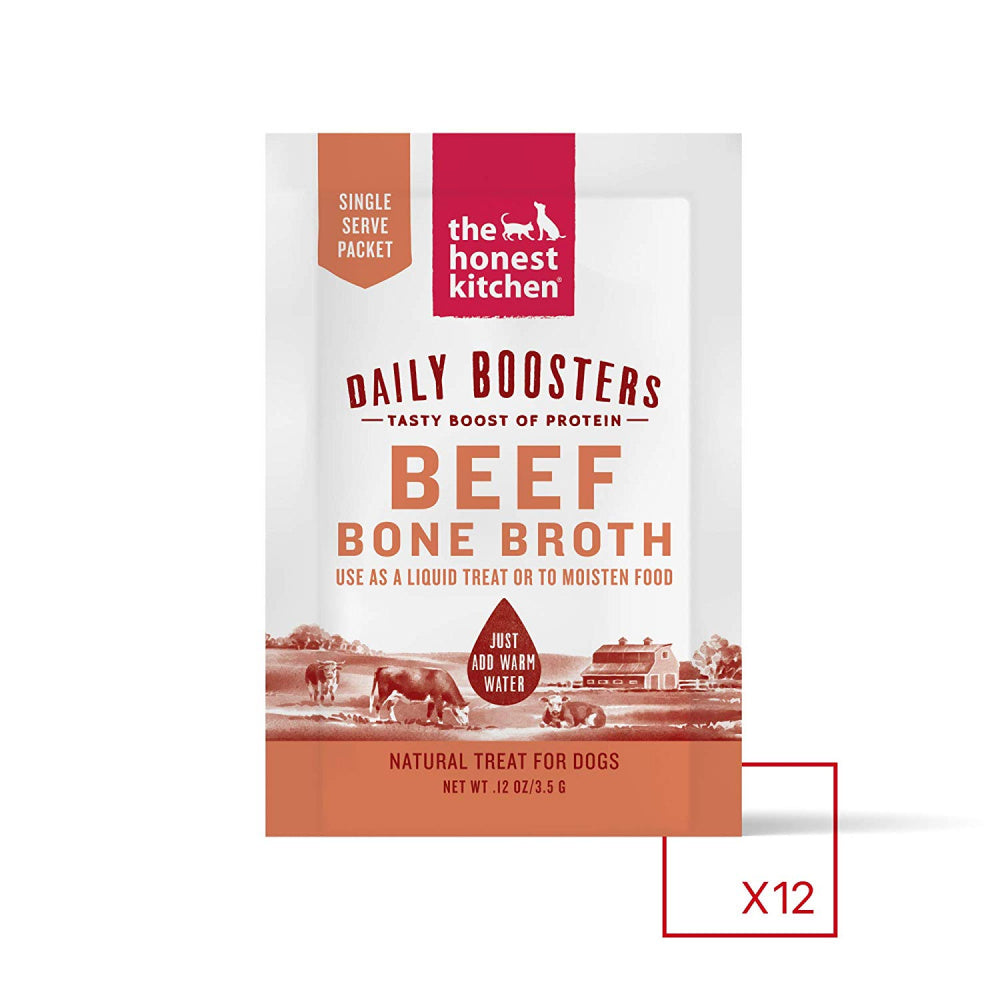 The Honest Kitchen Daily Boosters Beef Bone Broth with Tumeric for Cat