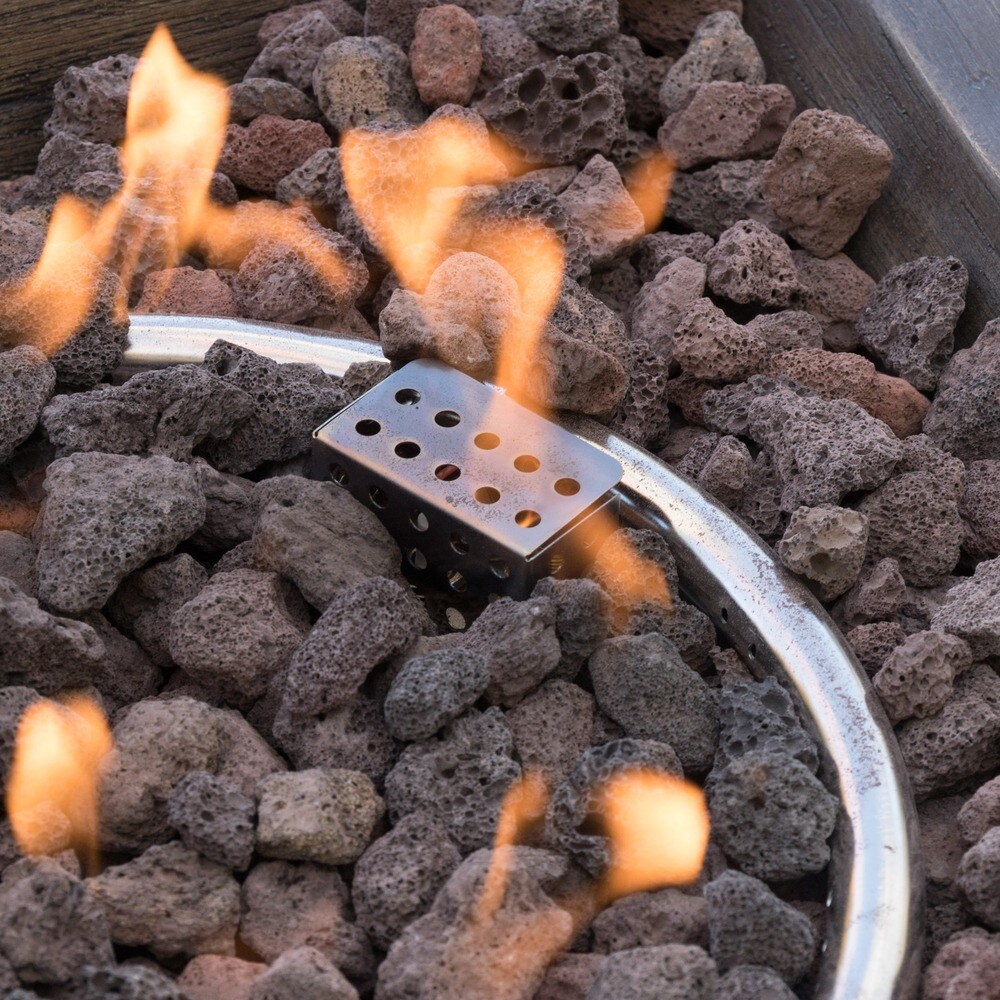 Dakota Magnesium Oxide Square Gas Fire Pit by Christopher Knight Home