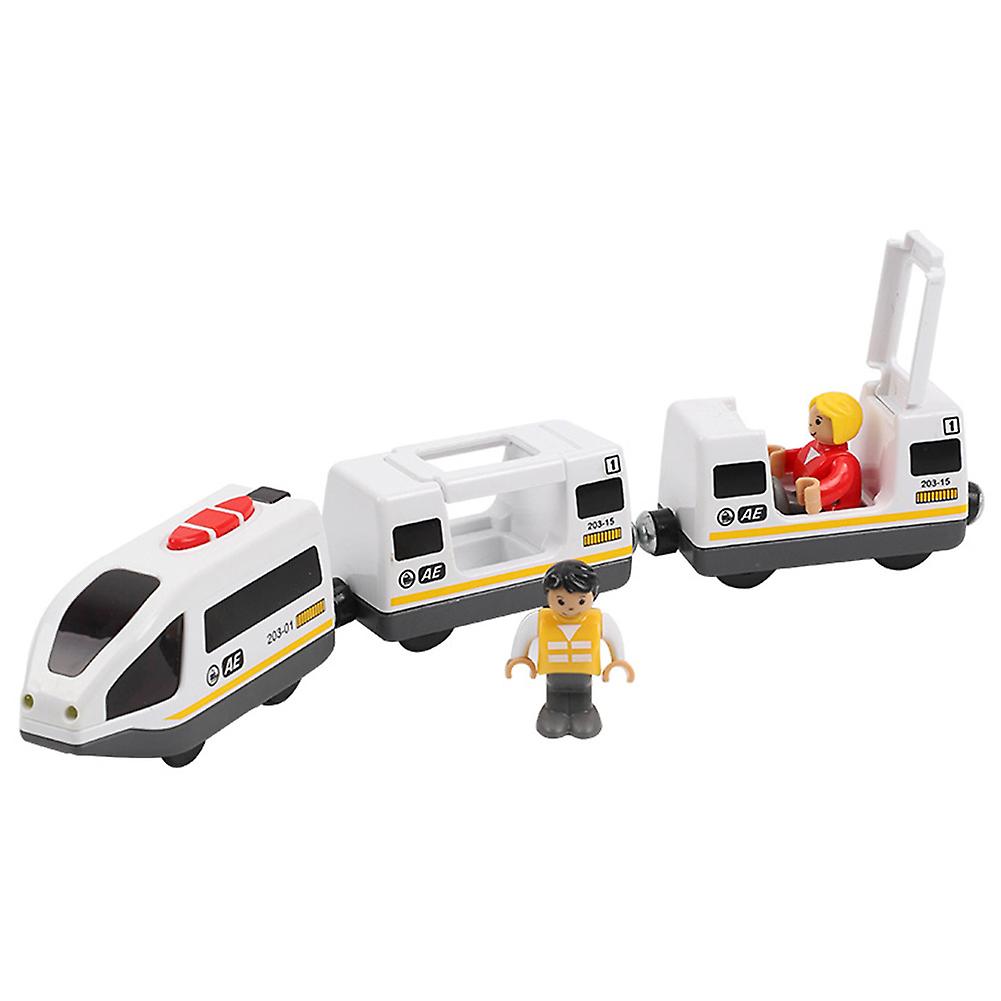 Railway Locomotive Toy Train Battery Operated Railway Locomotive Train Magnetic Connection For Kids Light Green