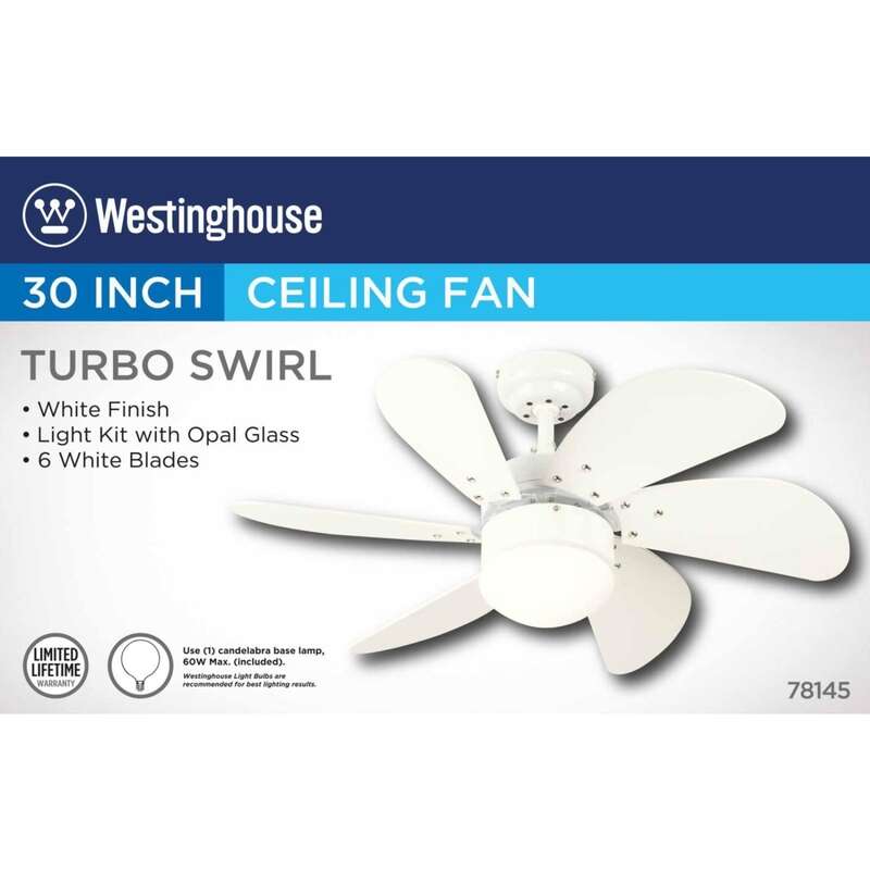 Westinghouse Turbo Swirl 30 in. LED Indoor Ceiling Fan