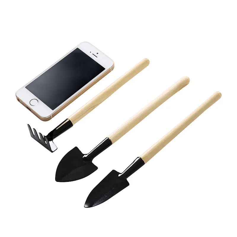 New Design 3 piece Shovel Rake Suit Garden Tool Backing Card Set Kids Garden tools High Quality Mini Garden Tools