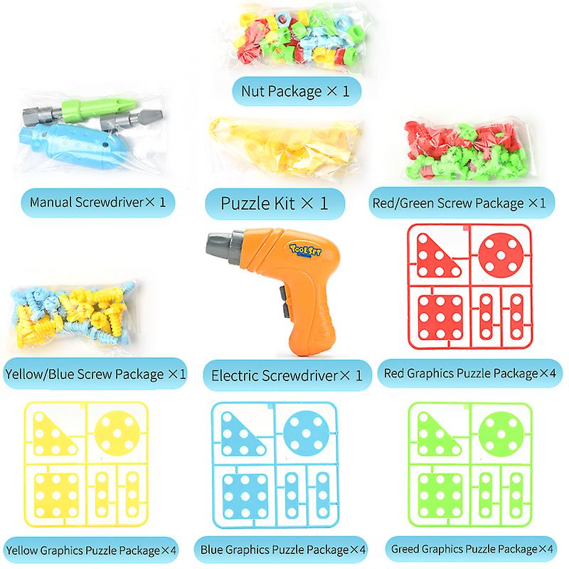 Educational Jigsaw Toys Assembled Building Blocks Toys Over 3 Years Old