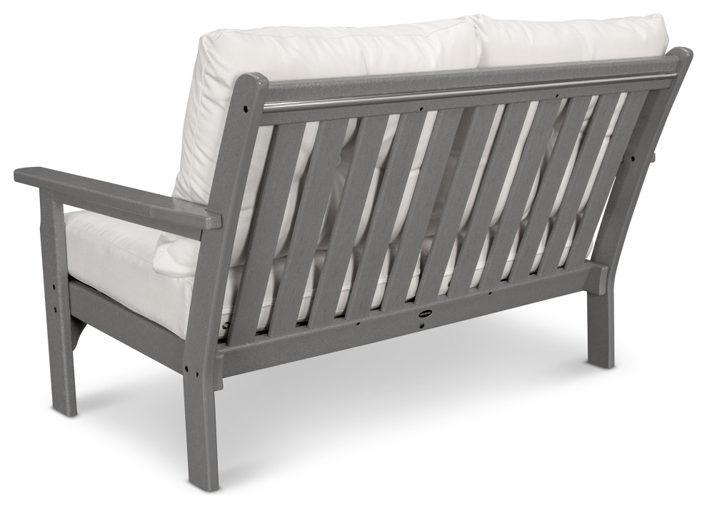 POLYWOOD Vineyard Deep Seating Loveseat   Contemporary   Outdoor Loveseats   by POLYWOOD  Houzz