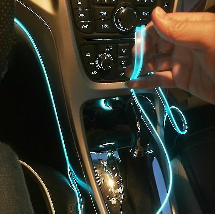 Car Interior Accessories Atmosphere Lamp Cold Light Line Diy Decorative Dashboard Console Auto Led A