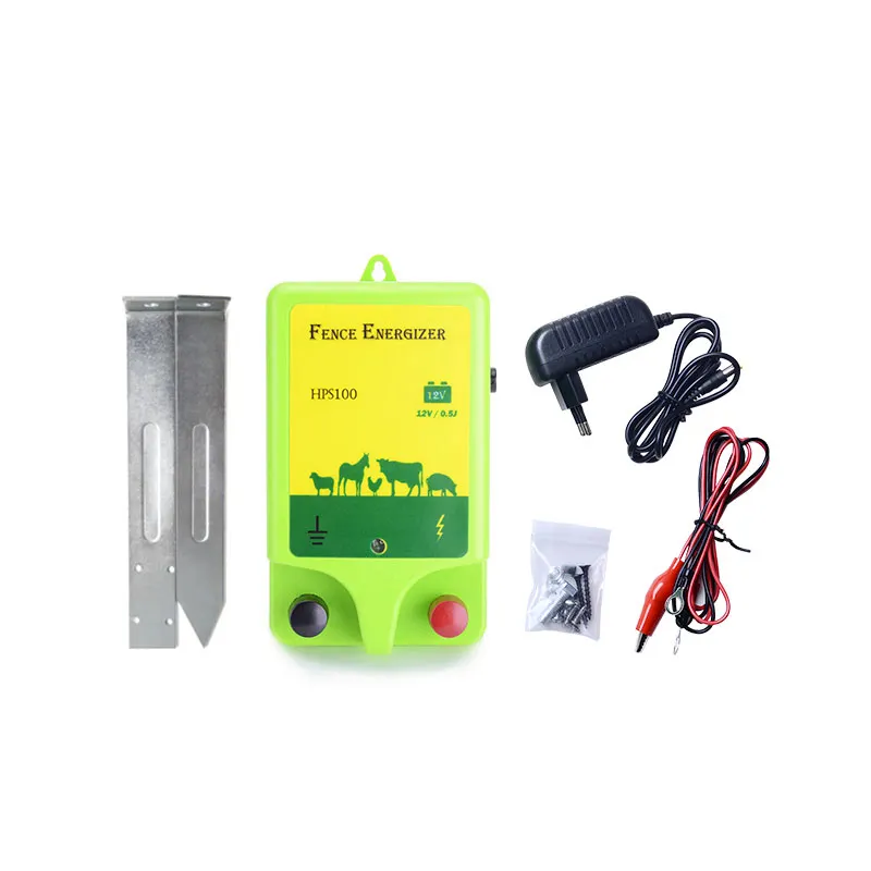 Customized green color 1J adapter powered waterproof electric fence energizer