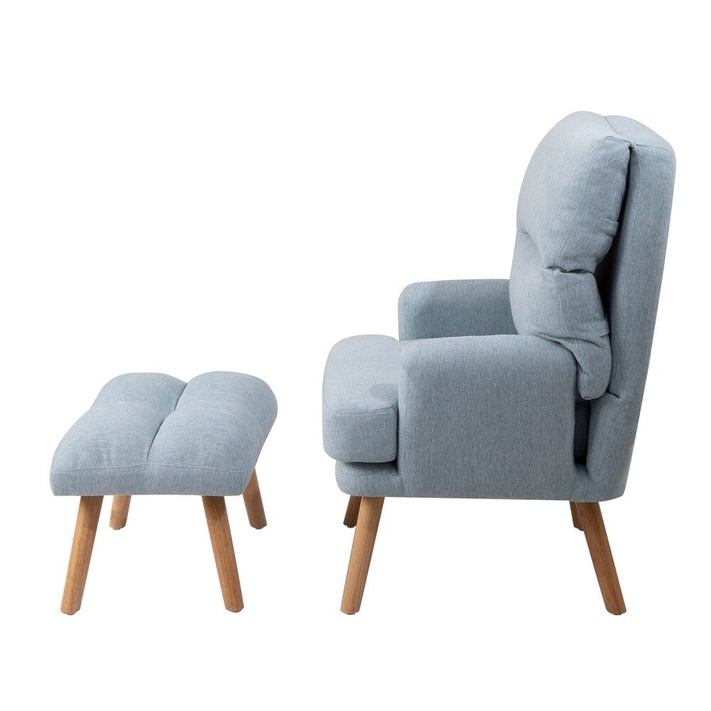 Accent Chair with Ottoman Set