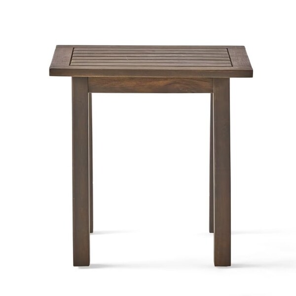 Outdoor Acacia Wood accent side table，for garden and patio