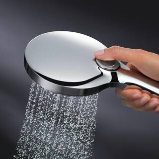 GROHE Rainshower Smartactive 3-Spray with 1.75 GPM 5 in. Wall Mount Handheld Shower Head in StarLight Chrome 26545000