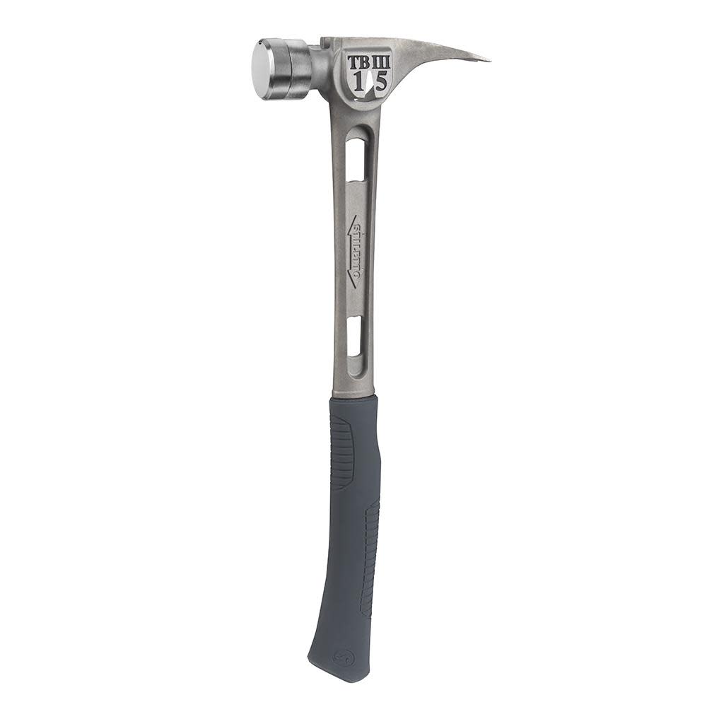 15 oz Ti-Bone III Titanium Hammer with Smooth Face and Curved Handle ;