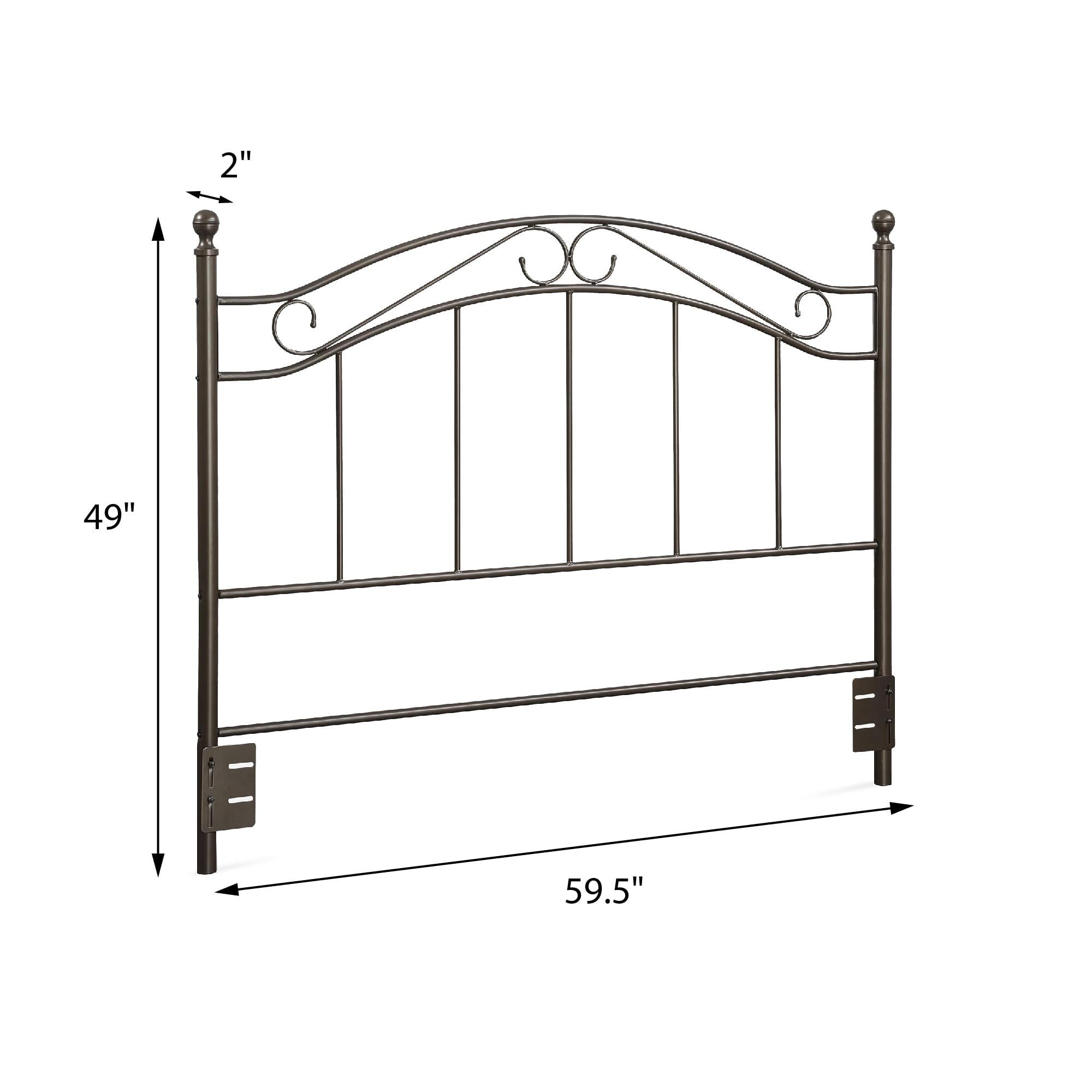 Mainstays Elegant Adaptable Full and Queen Metal Headboard, Bronze