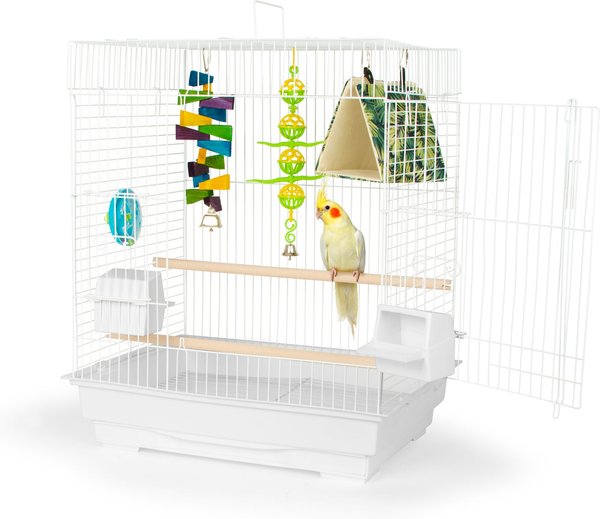 Featherland Paradise 450S Fun Kit Bird Cage， White