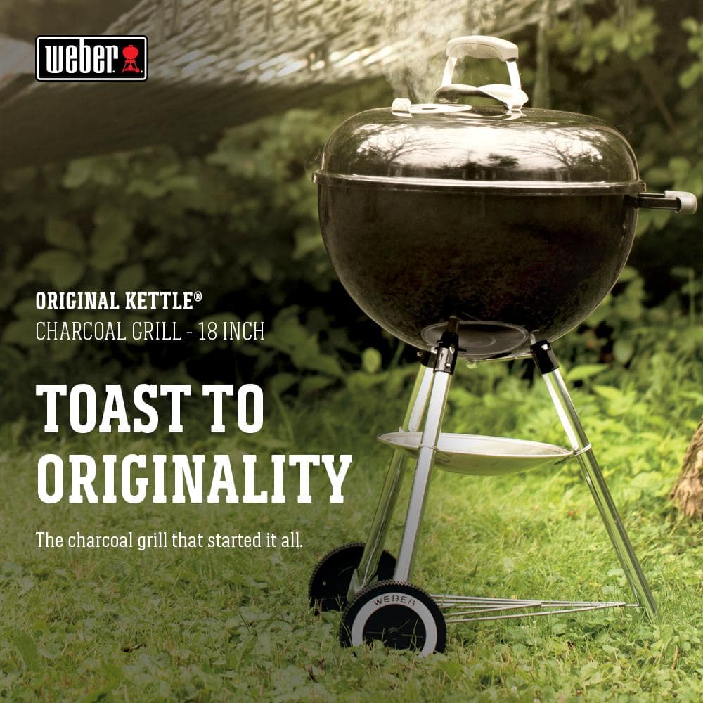 Weber 18 in. Original Kettle Charcoal Grill in Black 441001