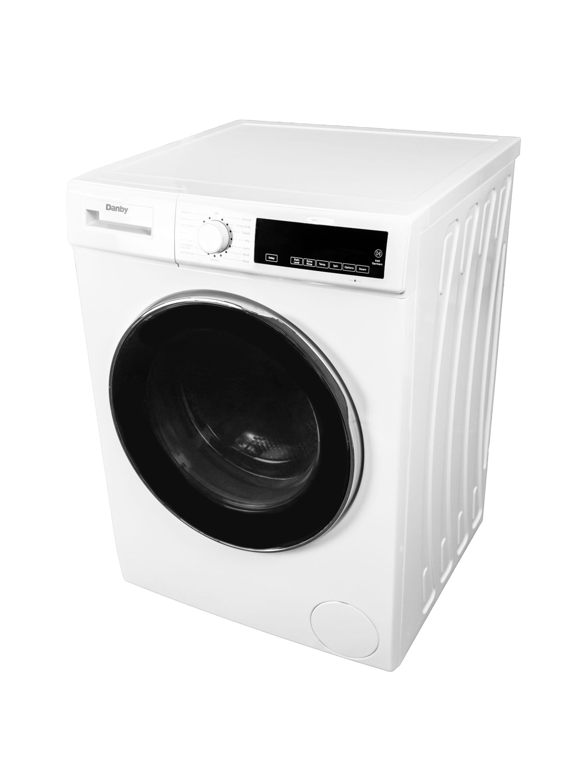 Danby DWM022D3WDB Danby 24-Inch, 2.2 Cu Ft. Stackable Front Load Washer With Steam In White