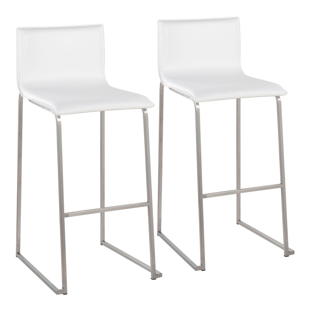 Silver Orchid Mara Upholstered Bar Stool   Set of 2