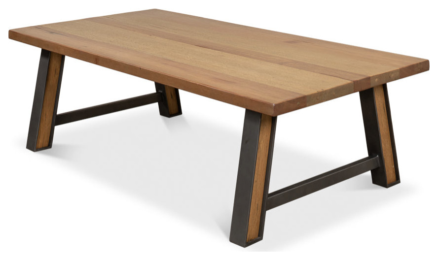 Missone Rectangle Coffee Table   Industrial   Coffee Tables   by Sideboards and Things  Houzz