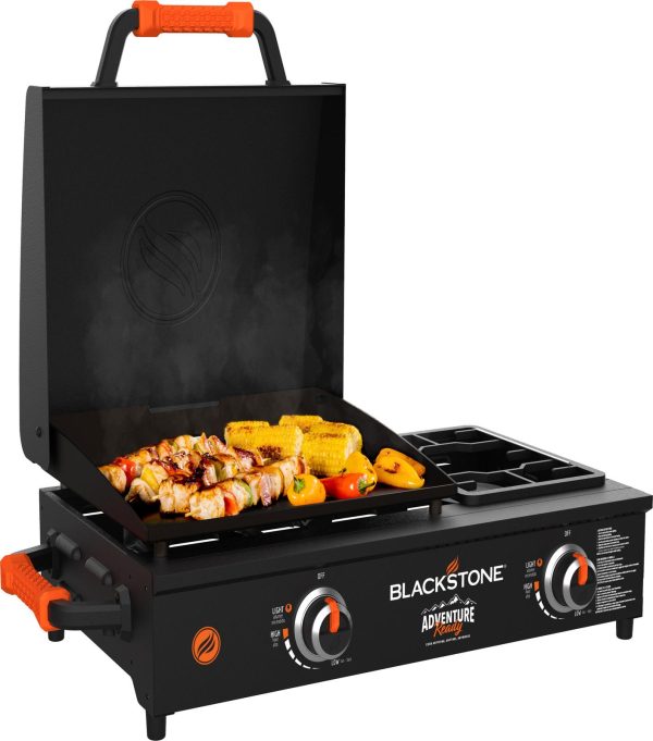 blackstone adventure ready 17 inch tabletop griddle with range top black