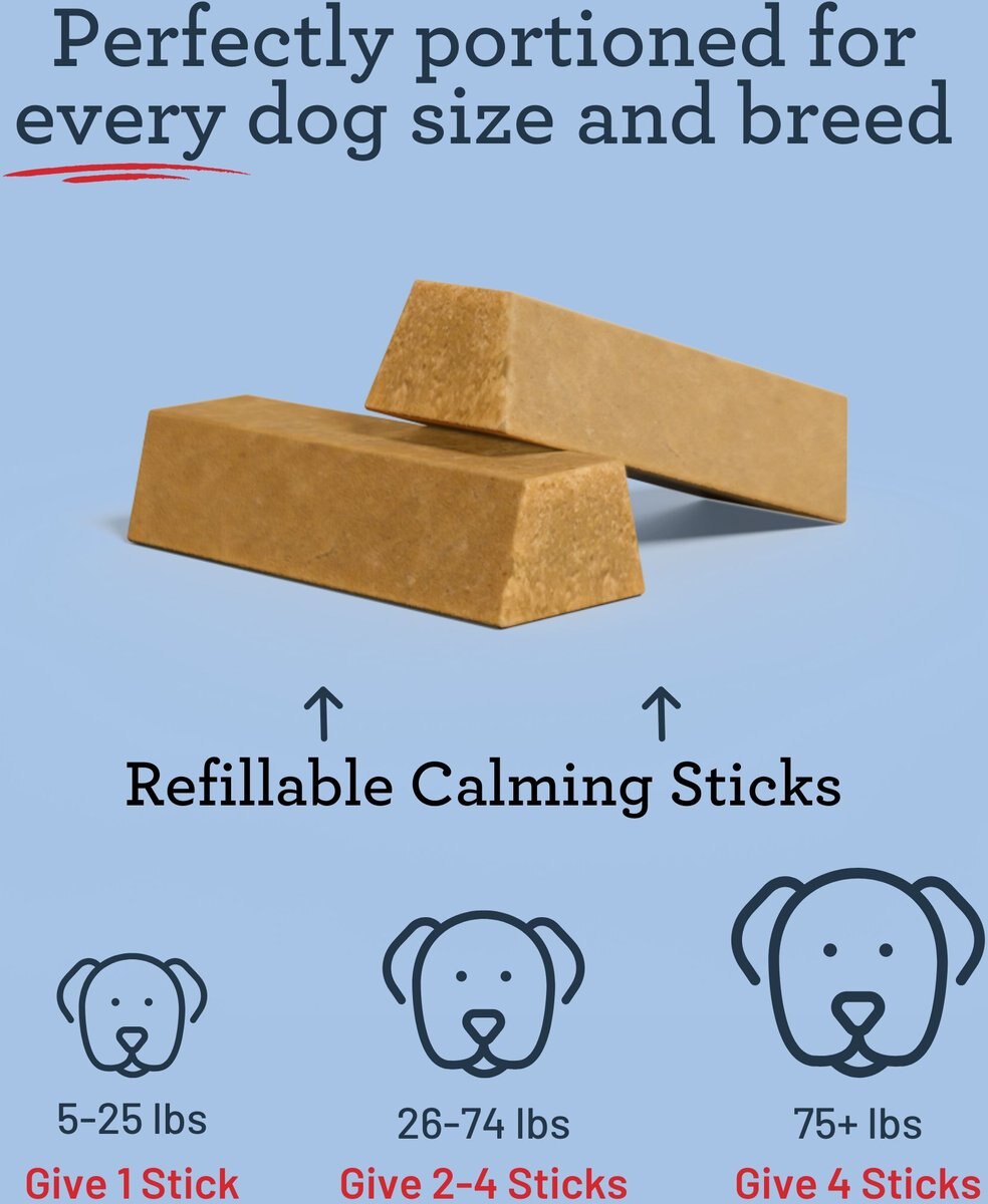 Kradle All Day Calming Bone 8-in Toy w/Relaxing Inserts Bacon Flavor Dog Treat， 4 count