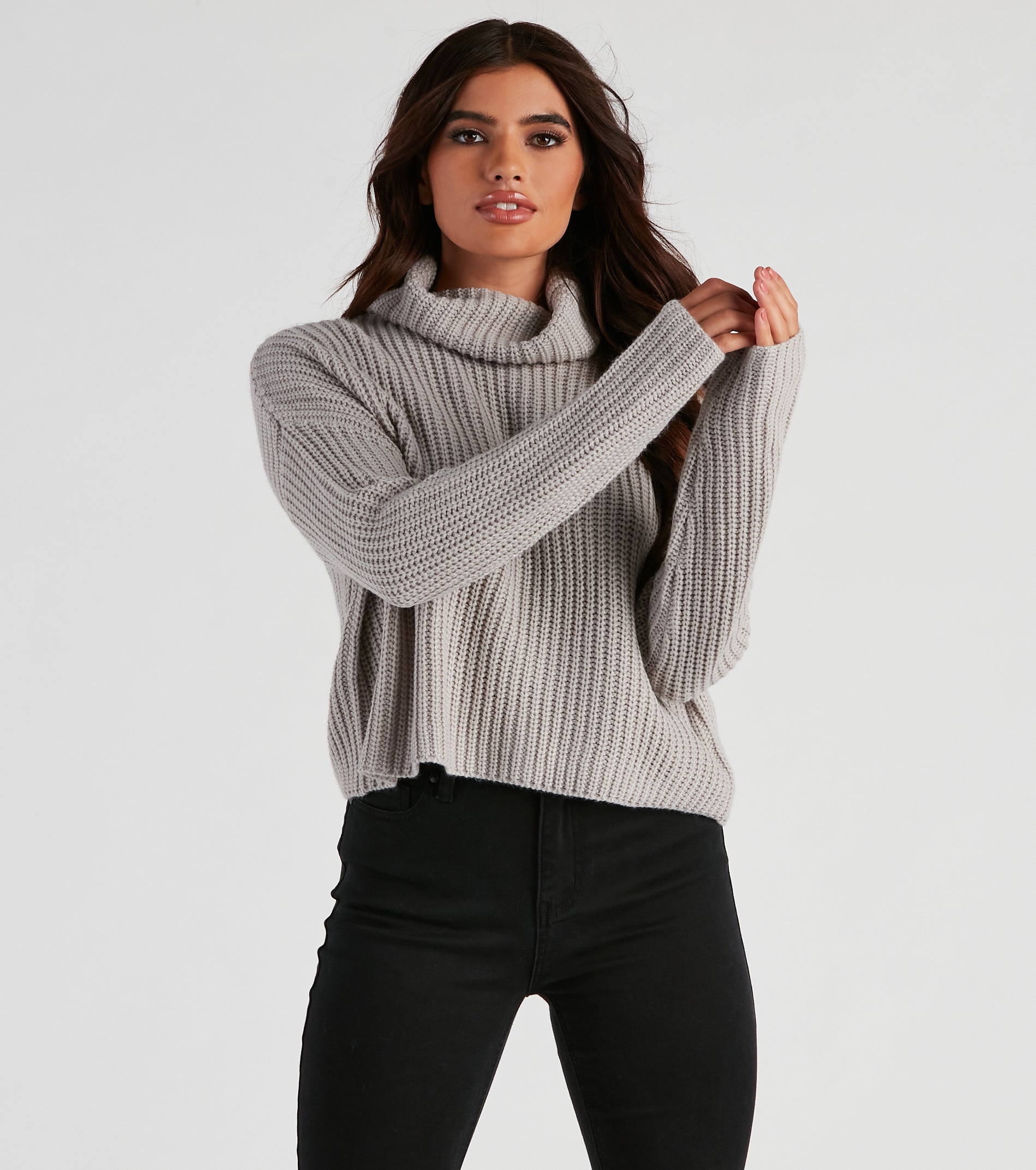 Autumn Air Turtleneck Knit Sweater