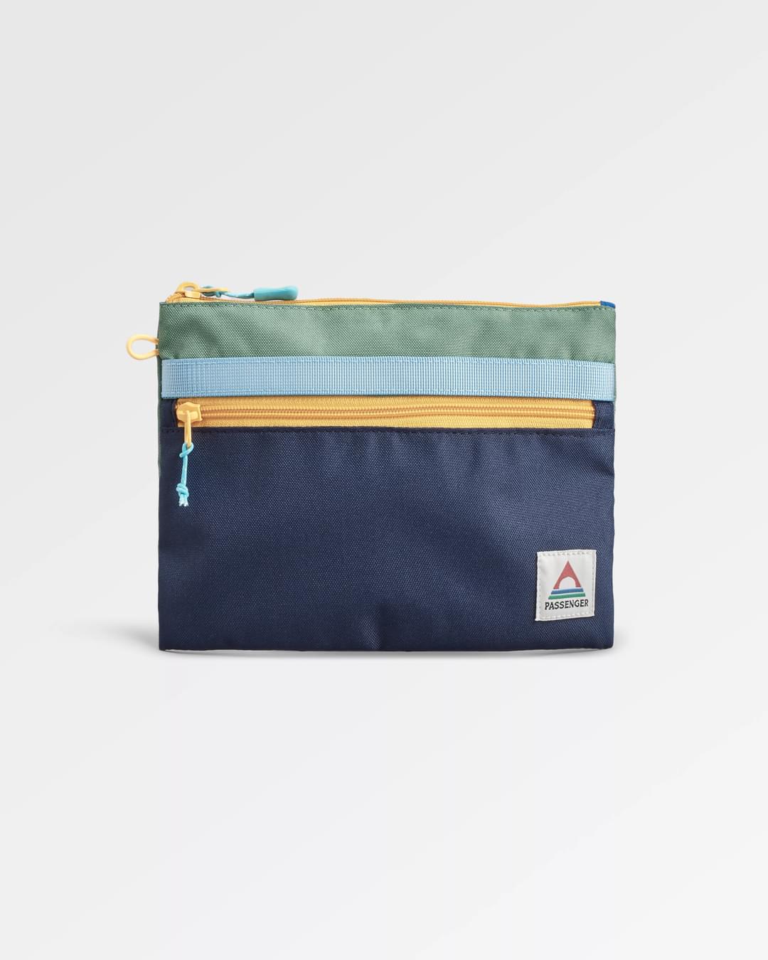 Essentials Recycled Pouch - Green/Blue/Navy