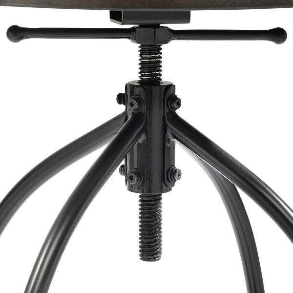 Edison Adjustable Height Swivel Stool