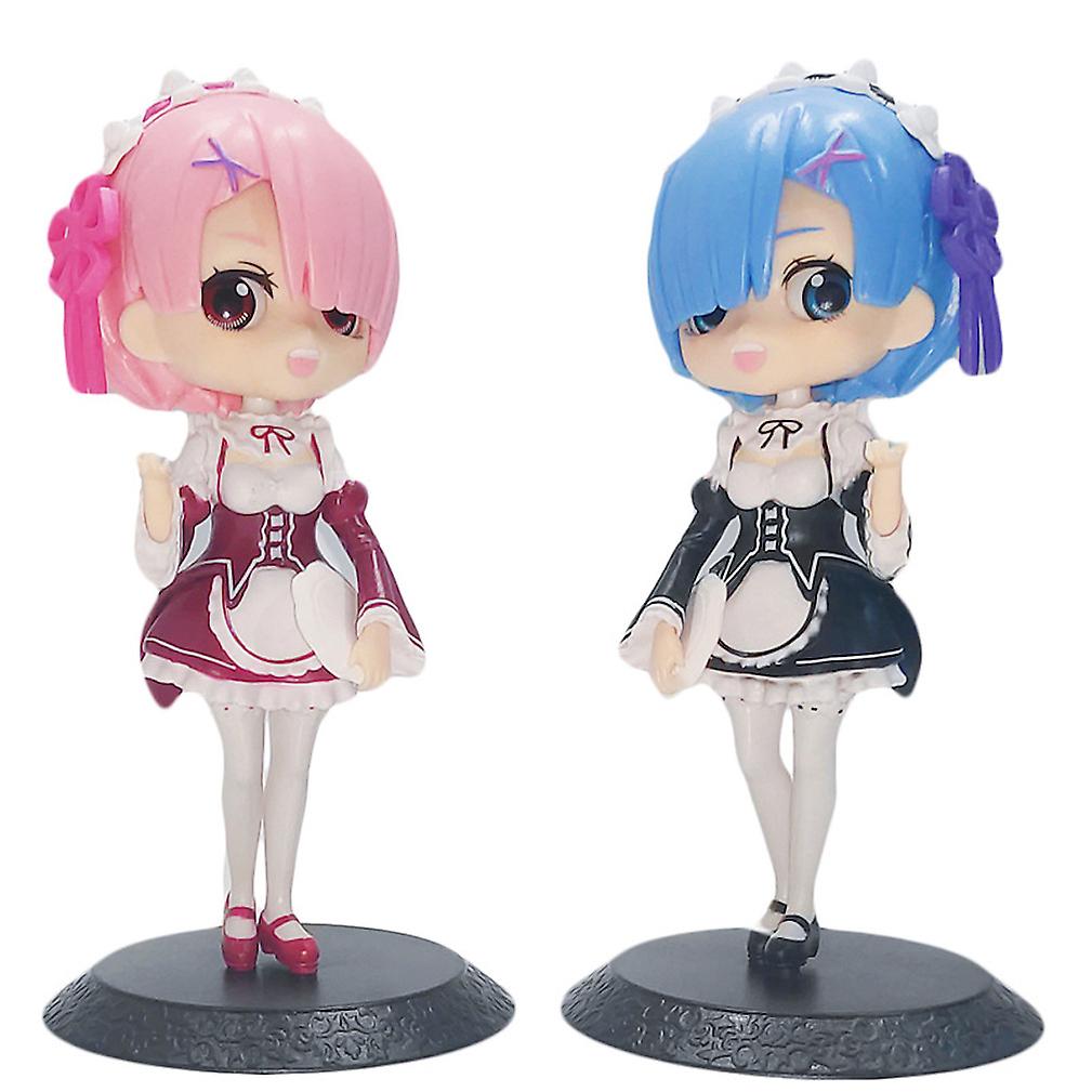 2pcs Rem Ram Figure Toy Model