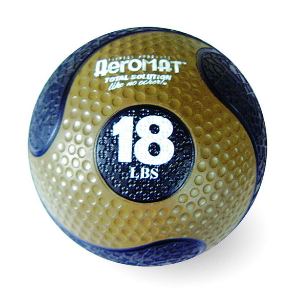 Aeromat 35978 Deluxe Medicine Ball   18 LB Black /...