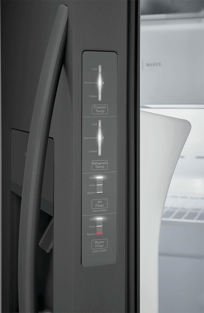 Frigidaire 25.6 Cu. Ft. Black Stainless Steel Side-By-Side Refrigerator