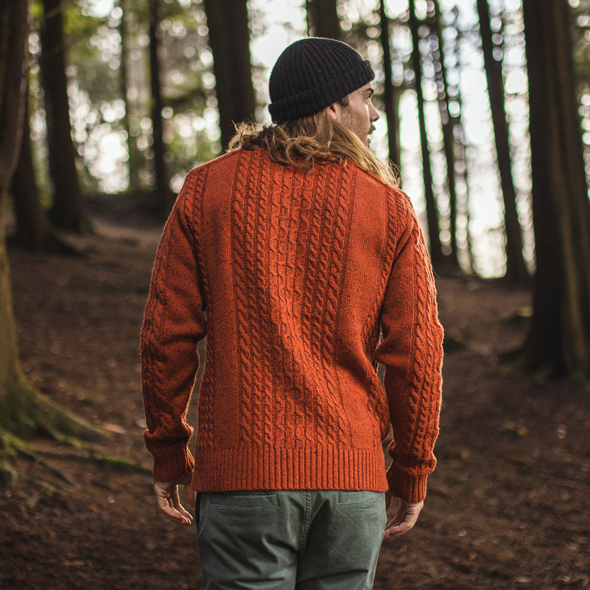 Drifter Knitted Jumper - Picante Orange