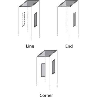 Veranda 5 in. x 5 in. x 9 ft. White Vinyl Pro Fence Corner Post 245316