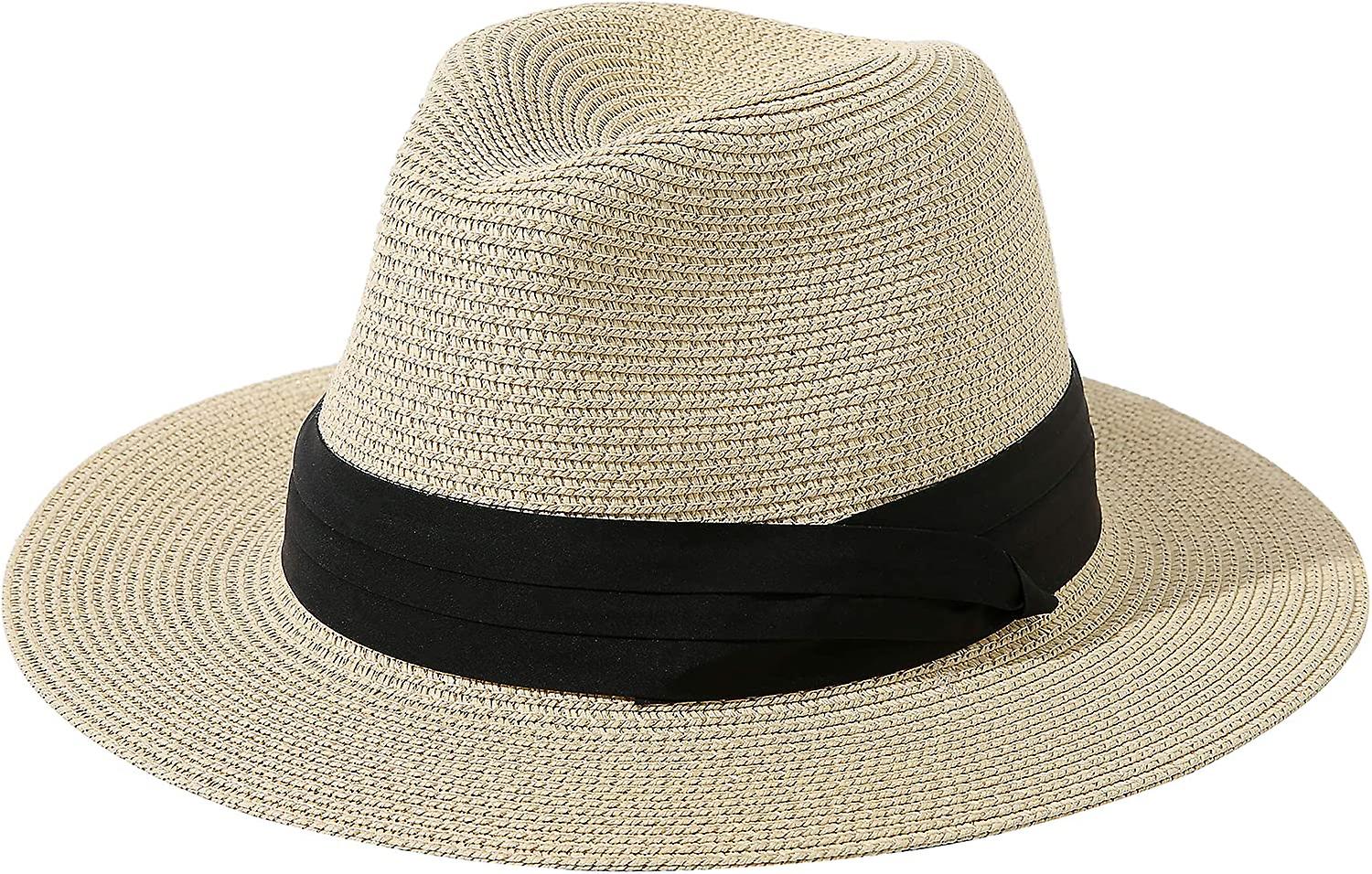 Little Kids Girls Boys Summer Fedora Straw Hat Wide Brim Floppy Beach Sun Visor Hat