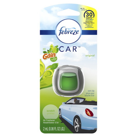 Febreze Air Freshener Car Vent Gain Scent  0.06 Fl...