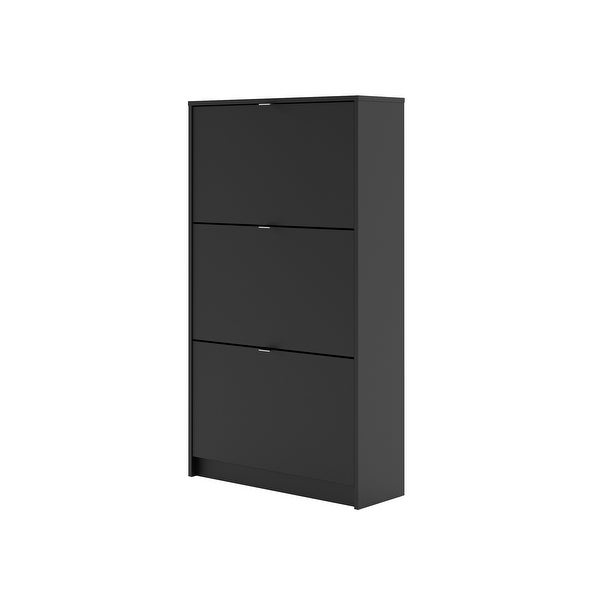 Porch and Den Cambria Scandinavian 3-Drawer Shoe Storage Cabinet - - 33673578